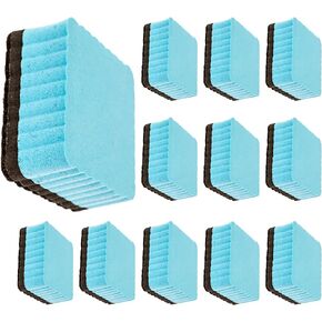 Impresa Mini Dry Erasers - 12 Pack - Small Magnetic Erasers for Whiteboard, Chalkboard, and Memo Boards - Great for Classroom, Office, and Everyday Use at Home - Sticks to Any Magnetic Surface (Blue)