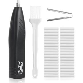 Mr. Pen- Electric Eraser Kit, 36 Eraser Refills and 1 Brush, Battery Operated Eraser for Artists, Electric Pencil Eraser, Drawing