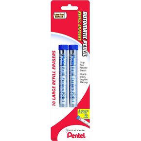 Pentel® Quicker Clicker™ Eraser Refills, Pack Of 15