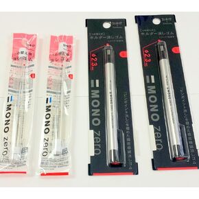 Tombow Mono Value Pack of 2 Zero Erasers & 4 refills