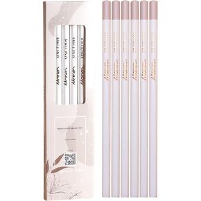 Hand Tear Sketch Eraser Pen-Style Shape Pencil Eraser Pen Round Tip Highlight Rubber School Supplies 6 Pack (3.5MM)