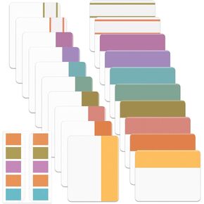 Mr. Pen- Sticky Index Tabs, 500 Pcs, 21 Sets, Colorful Sticky Tabs for Notebooks, Page Markers, Page Tabs for Binders, Page Tabs Sticky Tabs for Books, Notebook Tabs, Book Sticky Tabs for Notebooks