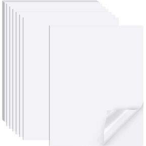 Printable Sticker Paper for Inkjet Printer, 40 Sheets 8.5"x11" Matte Sticker Printer Paper Full Sheet Labels, Sticker Paper for Printer Sticker Labels, for Laser/Inkjet Printers, Letter Size