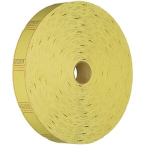 Premier Southern Ticket Single Roll Blank Tickets, 1 x 2 Inches, Yellow, Pack of 2000