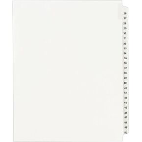 Avery Legal Dividers, Standard Collated Sets, Letter Size, Side Tabs, 1 Unit