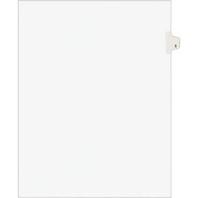 Avery Individual Legal Exhibit Dividers, Avery Style, 5, Side Tab, 8.5 x 11 inches, Pack of 25 (11915)