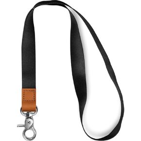 AZEAM Lanyard,Black Lanyard for Keys Keychain Lanyard Holder with Metal Clasp, ID Badges Cool Lanyard for Men Women, Long Neck Teacher Lanyard for Card Holder Car Keys, Wallet, Key chain