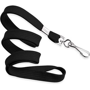 MIFFLIN Flat Non-Breakaway Lanyards for ID Badge Holders, Comfortable Neck Straps (5 Pack)