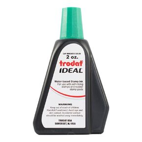 Trodat AS-TRO52734 Ideal Premium Replacement Ink for Use with Most Self Inking and Rubber Stamp Pads, 2 oz., Black