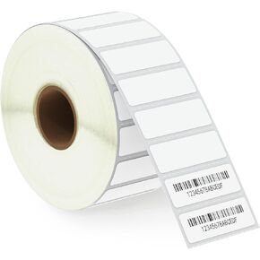 BETCKEY - 1.5" x 0.5" (38 mm x 13 mm) File Folder & Address Labels Compatible with Zebra & Rollo Label Printer,Premium Adhesive & Perforated [10 Rolls, 23500 Labels]