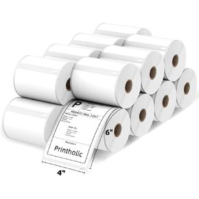 Compatible Direct Thermal Labels Replacement for DYMO 30256 (2-5/16" x 4") 12 Rolls Shipping Labels - Use with Labelwriter 450, 450 Turbo, 4XL, Rollo & Zebra Printers - 300 Labels/Roll