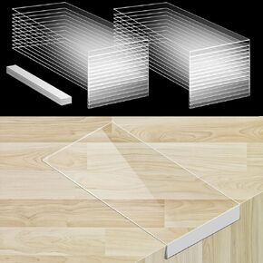20 Pieces Moveable Shelf Label Holders with Insert, Pletpet Clear Shelves Tag Moveable Library Shelf Holder Markers Book Label Display Holders for Library, Office (7.9 x 2.9 x 0.8 Inch)