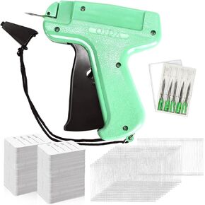 5506 Pcs Clothing Tag Machine Kit, Label Applicator Dressmaker Labels Industrial Clothing Tagger Tag Machine with 5 Pcs Steel Needles 5000 Pcs 2" Barbs Fasteners 500 Pcs Price Tags (5506 Pcs)