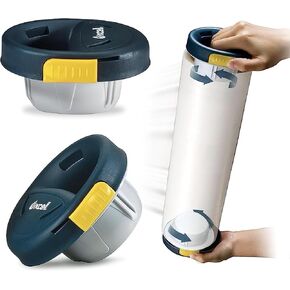 Excell Hand Saver Stretch Film Dispenser with a Brake for 3" Core Film, Factory and Warehouse Use, Stretch Wrap Dispenser, Wrap Handle with a Brake for Easy Packaging Experience (Brake Edition)