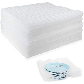 12"x12" Foam Wrap Sheets for Packing Moving Supplies, Cushion Foam Wrap Packing Foam for Dishes, China, Glassware 50 Pack