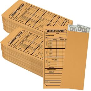 1000 Pieces Cash Envelopes Deposit Envelopes Cash Stuffing Supplies for Businesses Restaurants Banks Stores in Saudi Arabia