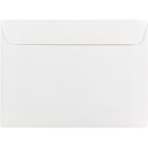 JAM PAPER 5 1/2 x 7 1/2 Booklet Envelopes - White - 50/Pack