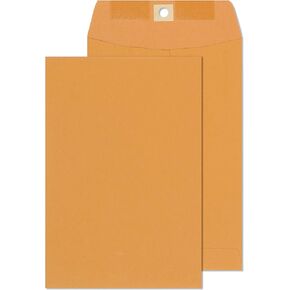 Clasp Envelopes - Brown Kraft Catalog Envelopes 6x9 Inch - 30 Pack - With Clasp Closure & Gummed Seal – 28lb Heavyweight Paper Letter Envelopes for Home, Office, Business, Legal or School