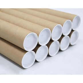 MagicWater Supply Mailing Tube - 2 in x 30 in - Kraft - 10 Pack - for Shipping and Storage of Posters, Arts, Crafts, and Documents