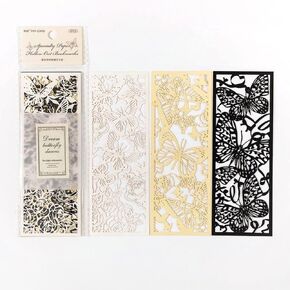 Creative Hollow Paper Bookmark,Bookmarks,Chinese Retro Style Hollow Bookmark for Art Craft DIY Photo Album Notebook Gifts Book Covers and Book Accessories School Supplies
