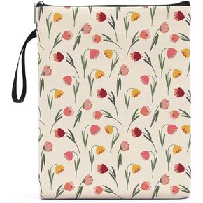 Floral Book Sleeve Ghost Gifts Book Pouch Mushroom Gifts Cute Mushroom Accessories Mushroom Stuff Book Protector Bookish Gifts Book Covers Book Club Gifts for Readers Sister Niece Reading Accessories