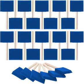 Bates- Foam Paint Brushes, 3 Inch, 24 Pack, Blue, Foam Brush, Sponge Brush, Sponge Brushes for Painting, Sponge Paint Brush, Foam Brushes for Staining, Paint Sponges, Sponge Paint Brushes for Painting