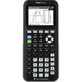 آلة حاسبة للرسوم البيانية من تكساس إنسترومنتس TI-84 PLUS CE، سوداء (تغليف خالٍ من الإحباط) (84PLCE/PWB/2L1/A)
