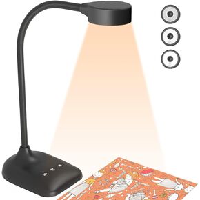 Document Camera for Teachers, Webcam and Overhead Camera for Classroom with Mic, LED Lights, Image Invert, Fold for Mac OS, Windows, Zoom, OBS Work with Distance Learning/Teaching, Live Demo