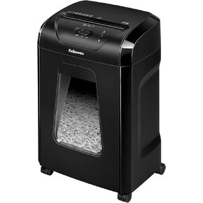 Fellowes Powershred 12 Sheet Cross-Cut Paper Home Office Paper Shredder, 19.50" H x 9.69" W x 13.44" D