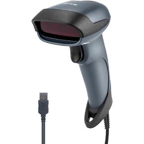 NETUM 2D Barcode Scanner with Stand USB 2.0 Wired QR Code Imager Automatic Barcode Reader Handhold Scanner Gun with USB Cable for Laptops, Computers, Cashier, POS -M5S