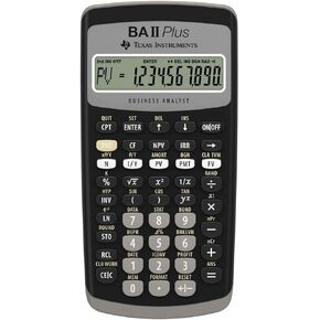 (تكساس إنسترومنتس) الحاسبة المالية المتقدمة (BA II Plus)