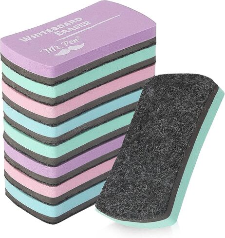Mr. Pen- White Board Erasers, 8 Pack, Earthy Colors, Magnetic Dry Erase Eraser, Whiteboard Eraser, Dry Eraser, Dry Erase Erasers, Dry Erase Board Eraser, White Board Erasers Dry Erase, Dry Erasers in Saudi Arabia