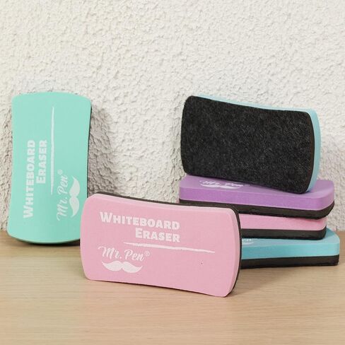 Mr. Pen- White Board Erasers, 8 Pack, Earthy Colors, Magnetic Dry Erase Eraser, Whiteboard Eraser, Dry Eraser, Dry Erase Erasers, Dry Erase Board Eraser, White Board Erasers Dry Erase, Dry Erasers in Saudi Arabia