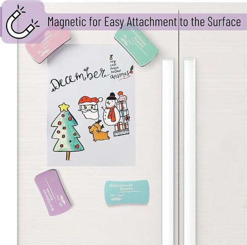 Mr. Pen- White Board Erasers, 8 Pack, Earthy Colors, Magnetic Dry Erase Eraser, Whiteboard Eraser, Dry Eraser, Dry Erase Erasers, Dry Erase Board Eraser, White Board Erasers Dry Erase, Dry Erasers in Saudi Arabia