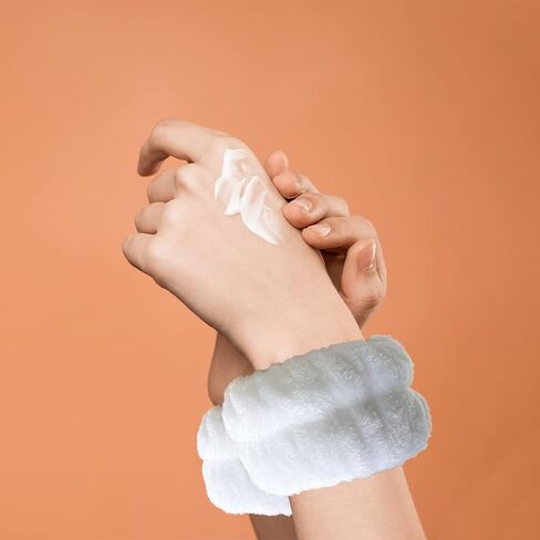 2 Pairs Wrist Washband for Women Washing Face, Wrist Spa Washband Absorbent Wristbands, Prevent Liquids from Spilling Down Your Arms in Saudi Arabia