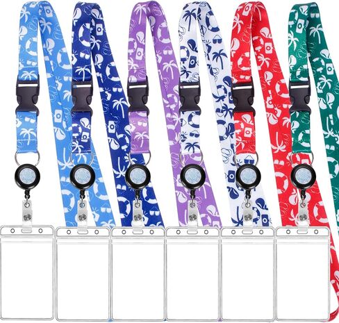 Retractable Cruise Lanyards, Waterproof Cruise Lanyard with ID Badge Reel Holder & Detachable Buckle for Cruises Ships Key Cards, Cruise Essentials & Must Have Accessories (4 Colors) in Saudi Arabia