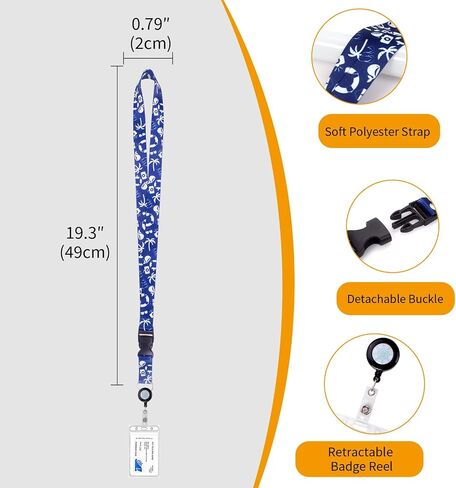 Retractable Cruise Lanyards, Waterproof Cruise Lanyard with ID Badge Reel Holder & Detachable Buckle for Cruises Ships Key Cards, Cruise Essentials & Must Have Accessories (4 Colors) in Saudi Arabia