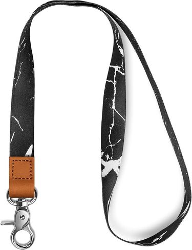 AZEAM Lanyard,Black Lanyard for Keys Keychain Lanyard Holder with Metal Clasp, ID Badges Cool Lanyard for Men Women, Long Neck Teacher Lanyard for Card Holder Car Keys, Wallet, Key chain in Saudi Arabia