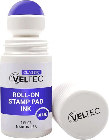 عبوة حبر وسادة الطوابع الكلاسيكية من فيلتيك، زجاجة 2 أونصة، توضع على وسادة الحبر مع كرة دوارة (أسود) in Kuwait