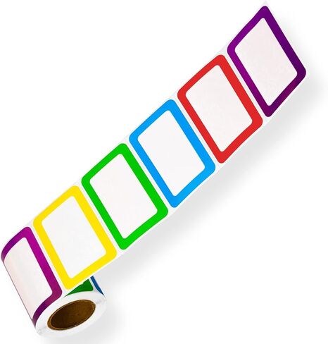Methdic 5 Colors Name Tags Stickers 400 Labels Star Style for Office, Meeting, School, Teachers and Mailing… in Saudi Arabia
