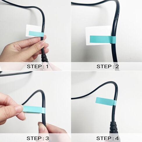 270 PCS Cable Labels, 9 Colors Waterproof Cable Tags Wire Labels for Cable Management, Cord Labels Can Write On, Self Adhesive Wire Labels Printable for Laser Printer and Handwriting in Kuwait