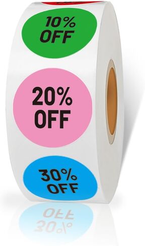 Starboling Garage Sale Stickers,4050 Pcs 1/2" X 3/4" Yard Sale Price Stickers Rectangle Preprinted Price Labels,for Flea Market Pre-Printed Pricing Stickers(Gradient Rectangle Big Price) in Saudi Arabia