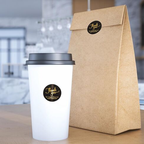 Mr. Pen- ملصقات شكرًا لك، 500 قطعة، 1 بوصة، ملصقات شكرًا لك على التغليف، ملصقات شكرًا لك سوداء، ملصقات ملصقات شكرًا لك، ملصقات شكرًا لك، ملصقات شكرًا لك على الأعمال الصغيرة، ملصقات التعبئة والتغليف in Kuwait