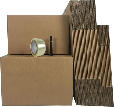 UBOXES Moving Boxes - Value Economy Kit #2 Qty: 30 Boxes & Moving Supplies, Corrugated, Model:Moving Boxes Kit in Saudi Arabia