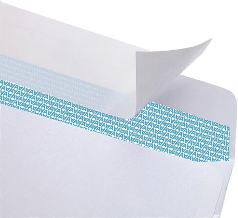 Aimoh 500#10 Single Left Window SELF Seal Security Envelopes - Super Strong Quick-Seal Self Sealing Closure, Security Tinted, Size 4-1/8 x 9-1/2 Inches, 24 LB - 500 Count (35210) in Kuwait