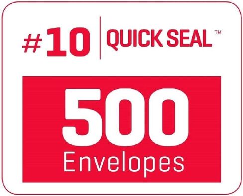Aimoh 500#10 Single Left Window SELF Seal Security Envelopes - Super Strong Quick-Seal Self Sealing Closure, Security Tinted, Size 4-1/8 x 9-1/2 Inches, 24 LB - 500 Count (35210) in Kuwait