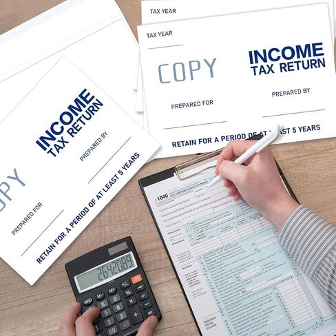 100 قطعة 9 × 6.3 بوصة مغلف إقرار ضريبة الدخل، مغلفات كتيب أمان ورقية، مظاريف إقرارات ضريبية جانبية مفتوحة لمجهزي الضرائب، المكتب، الأعمال، الكتالوج، المستندات القانونية، البريد، أبيض، 23 رطل in Kuwait