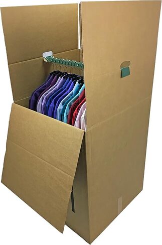 Uboxes صناديق متحركة حزم صناديق نقل خزانة الملابس 24x24x40 - حزمة من 3 in Saudi Arabia
