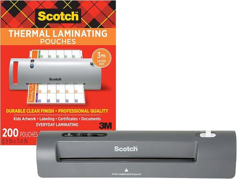 Scotch TL901X Thermal Laminator, 1 Laminating Machine, Gray, Laminate Recipe Cards, Photos and Documents, For Home, Office or School Supplies, 9 in. in Saudi Arabia