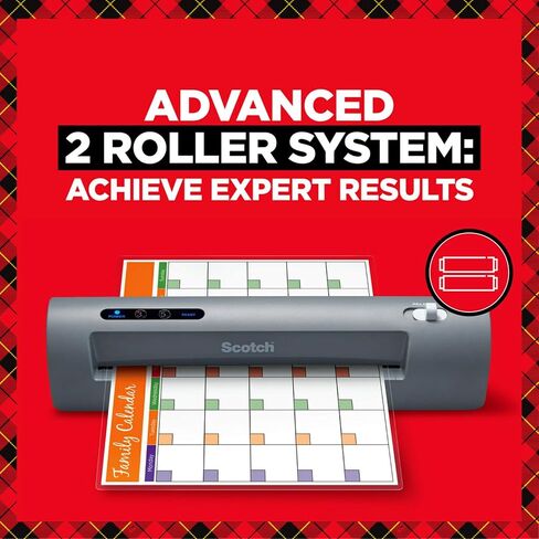 Scotch TL901X Thermal Laminator, 1 Laminating Machine, Gray, Laminate Recipe Cards, Photos and Documents, For Home, Office or School Supplies, 9 in. in Saudi Arabia